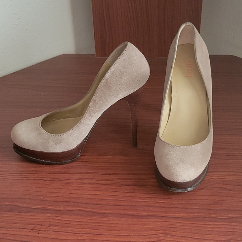 Levity suede heels